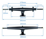 Flipsky 15.22 Inches Double Kingpin Trucks - with motor mounts (pair)